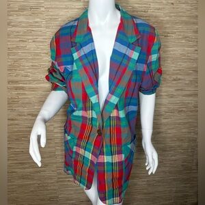 Vintage plaid blazer